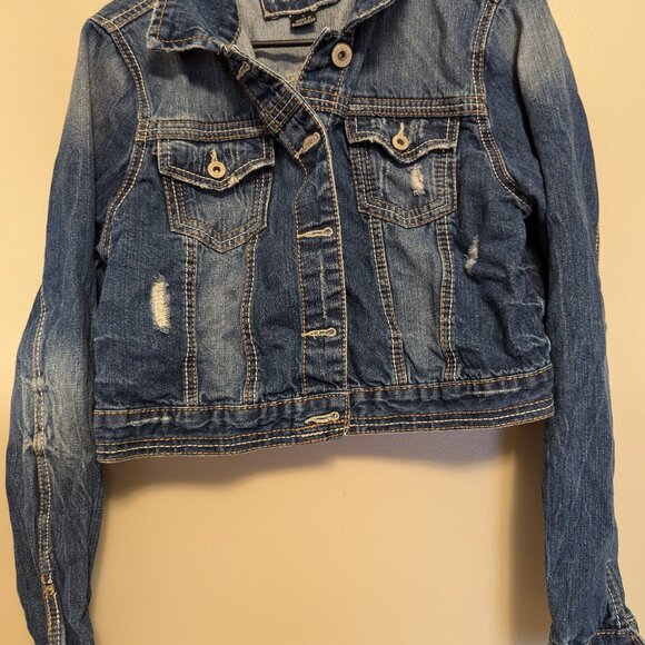 Rue21 Jackets & Blazers - Rue 21 Women's Distressed Denim Jacket, Large